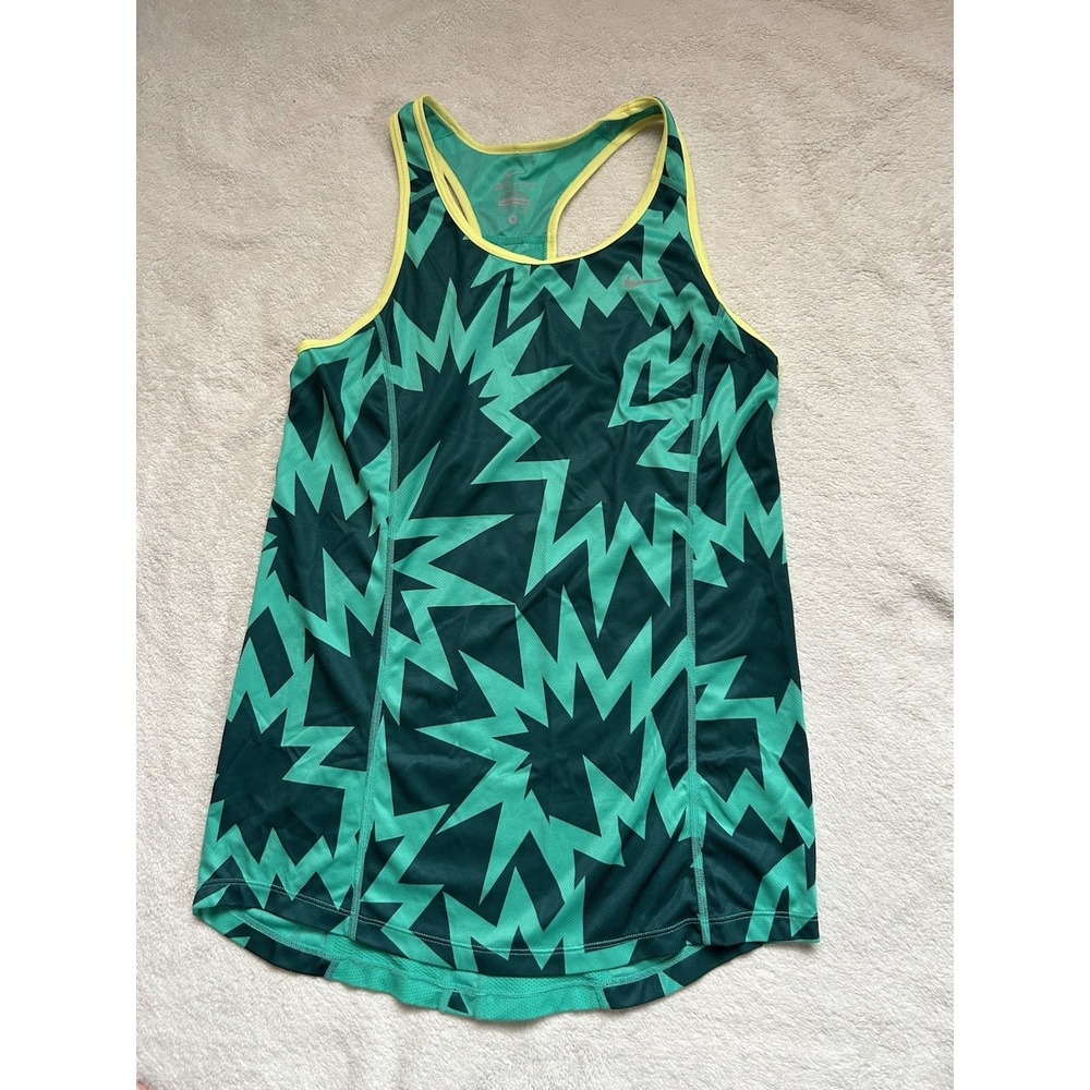 Nike teal and aqua running tank top #running #athleticwear #fitness
